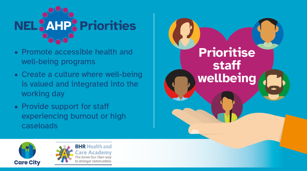 AHP prioritise staff wellbeing